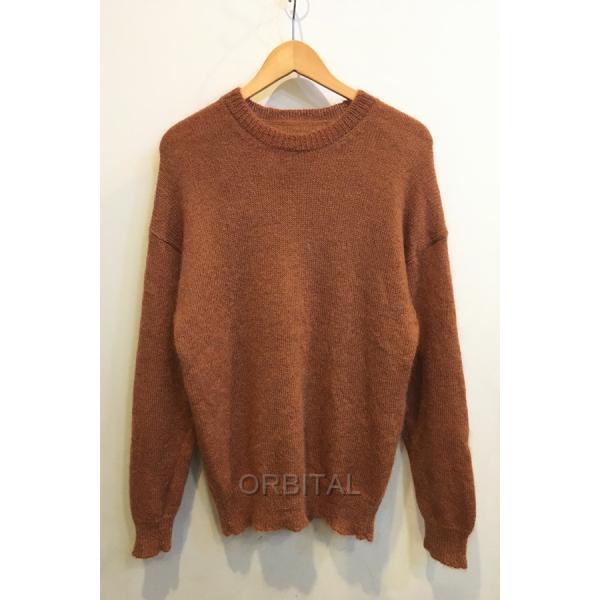 AURALEE / オーラリー | SUPER KID MOHAIR KNIT PULLOVER ウール モヘヤ ニット プルオーバー | 0 | ブラウン | レディース ADAM ET ROPÉ FEMME(アダム エ ロペ ファム) / 【AURALEE】BRUSHED
