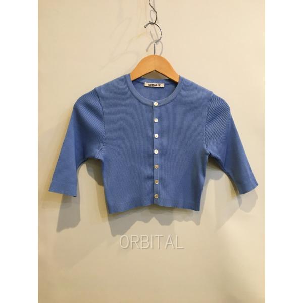 美品★ オーラリー auralee ショート丈カーディガン 二子玉) AURALEE オーラリー GIZA HIGH GAUGE RIB KNIT SHORT CARDIGAN
