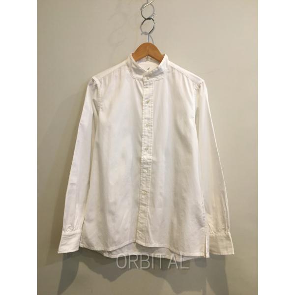 二子玉) ANATOMICA アナトミカ ピンオックスフォード バンドカラーシャツ ホワイト  530-511-14 メンズ S 定価24,200円
