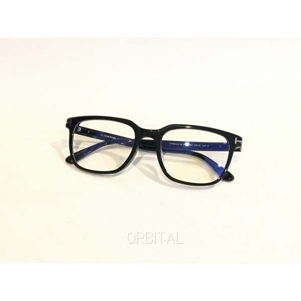 二子玉)TOM FORD トムフォード 未使用 TF5818-F-B-ECO アジアンフィット 定価56,100円 ブルーライトカットメガネ 55□19-145