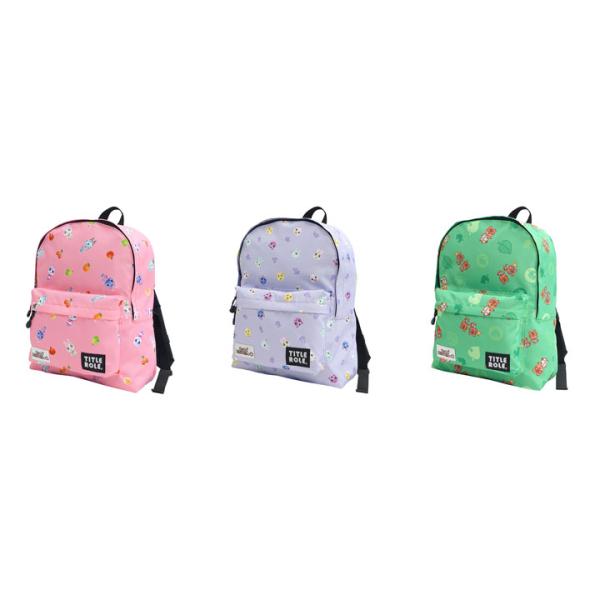 ニンテンドースイッチで発売され大人気の『あつまれどうぶつの森』から、ジュニアデイパックが登場しました！カラーによって異なる総柄デザインになっており、おなじみの住民やたぬき商店のキャラクターたちがちりばめられています。ズレを防止するハーネス付...