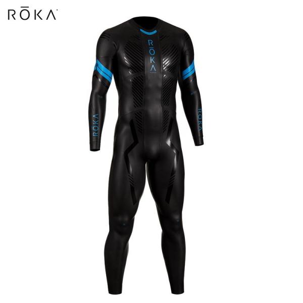 メンズウェットスーツ　ROKA マーヴェリックX2 Mサイズ ROKA ロカ Wetsuits Maverick Comp II Black/Cyan メンズ