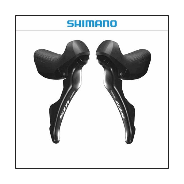 SHIMANO シマノ 105  ST-R7000 ブラック 左右レバ−セット 2x11S付属/ブラック シフト、ブレーキケーブル
