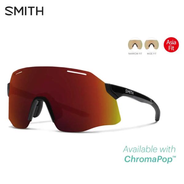 SMITH スミス Pivlock Vert Asia Fit SMITH スミス Pivlock Vert Asia Fit | FRAME:Black LENS:CP-Red