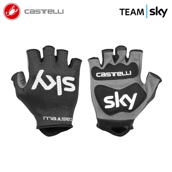 ★6380円〜最安値挑戦中★☆CASTELLI 9148 TEAM SKY TRACK MITTS カステリ チームスカイ トラック ミット 指切グローブ(プロ選手モデル)