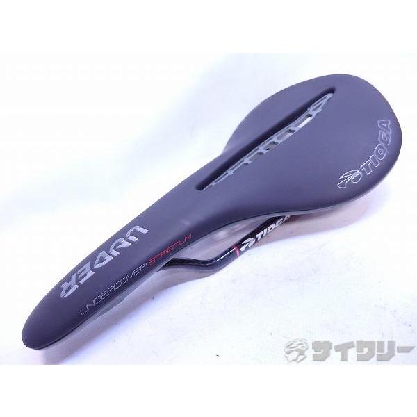 サドル タイオガ UNDERCOVER STRATUM ブラック カーボンレール - 中古 