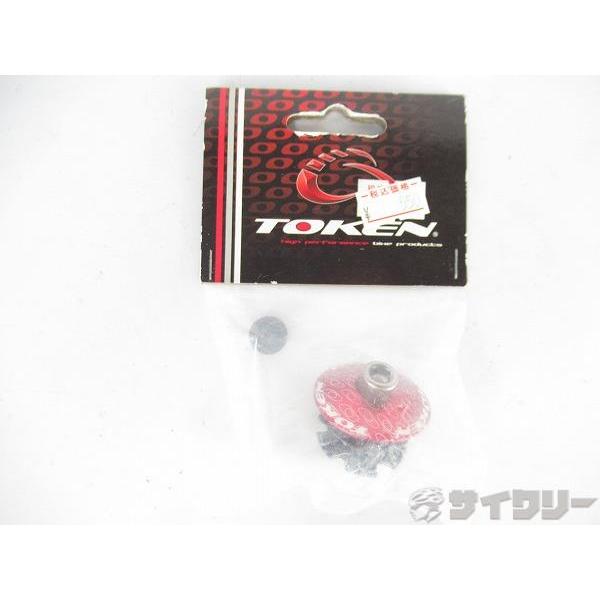 ヘッドパーツ アヘッド トーケン ヘッドキャップ・スターファングルナットセット RED - 中古