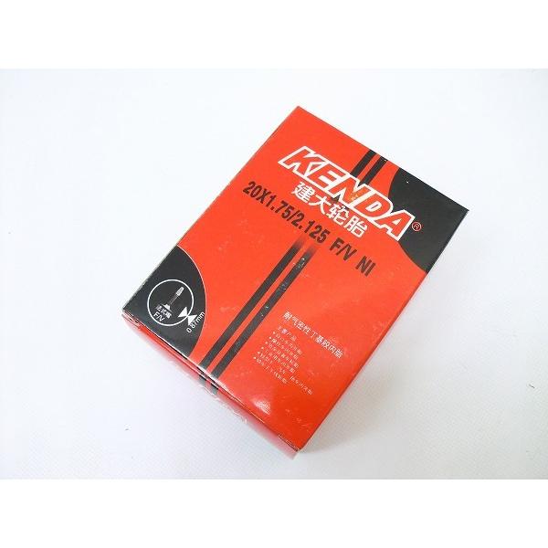 KENDA 20インチ 交換用タイヤ・チューブ 仏式 20 x1.75 2本組 チューブ 20インチ以下 ケンダ 20×1.75-2.125 仏式/バルブ長30mm