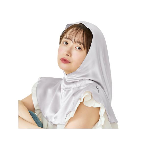 Utukkyシルクナイトキャップフーディー 筒型タイプカラー：ラベンダー６Aランク最上級シルク１００％上質な６Aランクのシルクは、艶々ツルツルと最高の肌触り。天然保湿成分を含んでおり、リラックスしながらケアまでできます。あなたの寝室を彩る、...