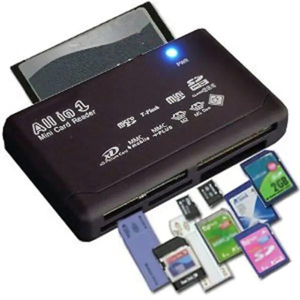 DescriptionThis all in one memory card reader makes easy work of transferring files between different types of memory ca...