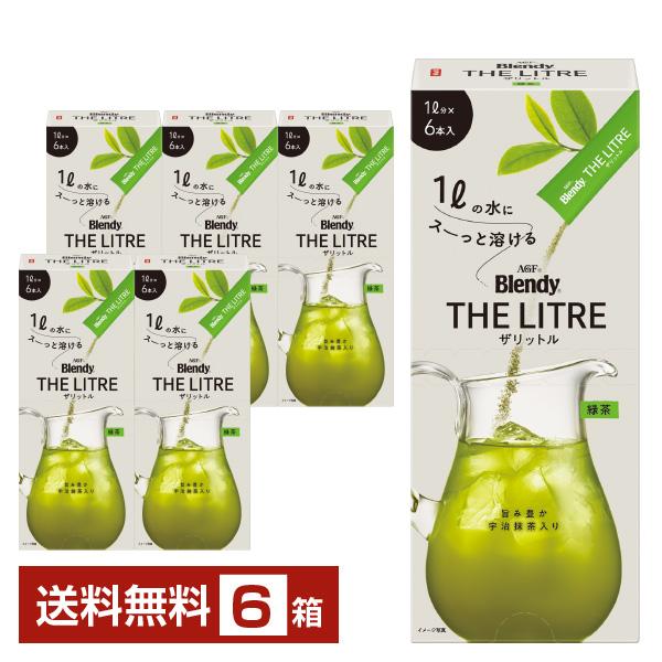 Blendy THE LITRE 味の素 AGF ブレンディ ザリットル 緑茶 6本入 6箱