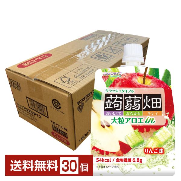 蒟蒻畑 マンナンライフ 大粒アロエin クラッシュタイプの蒟蒻畑 りんご