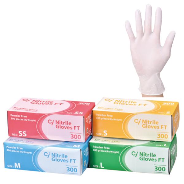 薄手で圧迫感が少なく疲れにくいファインタッチなニトリルグローブです。商品仕様シリーズ名 CiニトリルグローブFT300ブランド名 Ciメディカル原産国／製造国 マレーシア個数 300枚入