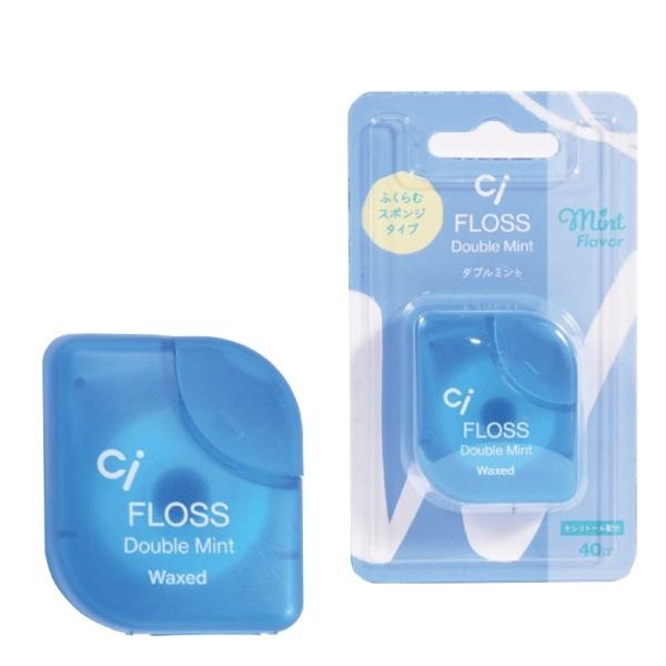 歯科医院専用商品通常ミントフロスよりミント2倍の爽快感！ お口の中に爽やかな香りや清涼感が広がります。■ワックスタイプ　ワックスタイプで滑りが良くフロスに慣れていない方、詰め物や被せ物が多い方にもおすすめです。■スポンジタイプ水分を含むと膨...