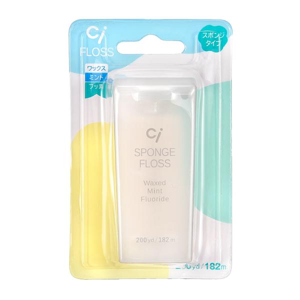 歯科医院専用商品大容量182ｍ！糸にコーティングをしたワックス・スポンジタイプです。糸にコーティングをしたワックスタイプです。滑りが良くフロスに慣れていない方、詰め物や被せ物が多い方にもおすすめです。フッ素加工もされているので、フッ素を歯間...