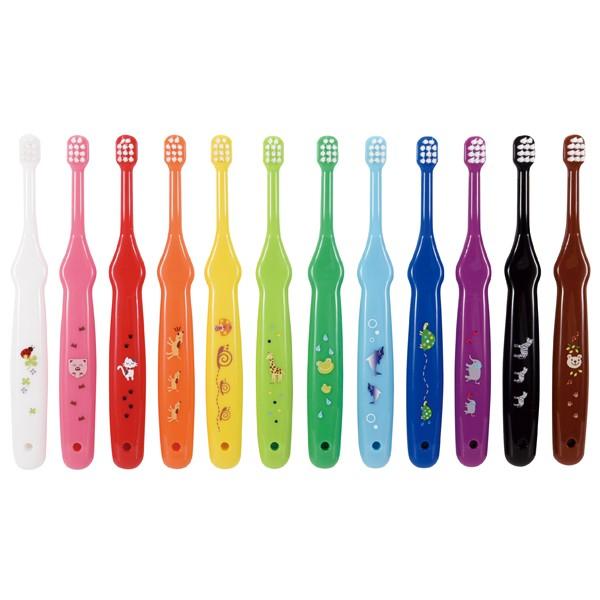 ラピス 乳児用歯ブラシ ハッピーカラー Mふつう 12本入 LA-110 : 歯科