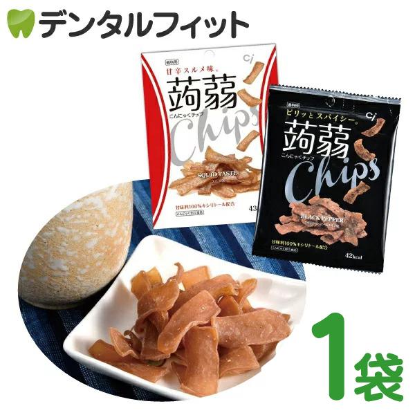 こんにゃくチップ ブラックペッパー チキン味 1袋 15g 甘味料キシリトール100 こんにゃく麺好きな方にもおすすめ メール便12点まで 歯科医院専売品のデンタルフィット 通販 Paypayモール