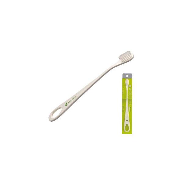 機能性とデザイン性を兼ね揃えた小〜中型犬向きの愛犬用歯ブラシです。ブラシ部は、柄に対して１５°傾斜しているので、犬の歯に対して磨きやすく、また、ヘッドの厚さが薄くなっているので、奥歯が磨きやすくなっています。本歯ブラシは機能だけでなく、デザ...