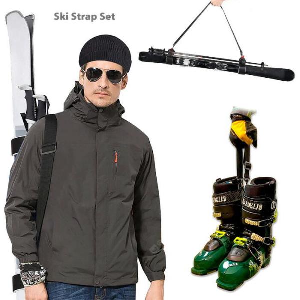 [Release date: January 27, 2021]◆セット内容・スキー板ホルダー×1・ブーツホルダー×1◆サイズ・スキー板用　ストラップ長さ：78〜140cm　ストラップ幅　：3.8cm　スキー板 マジックベルト外周：21cm...