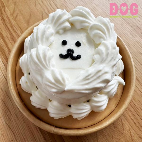 BON・rupa　WhiteDogCake／犬 ケーキ 国産 無添加 無着色 冷凍 ボンルパ