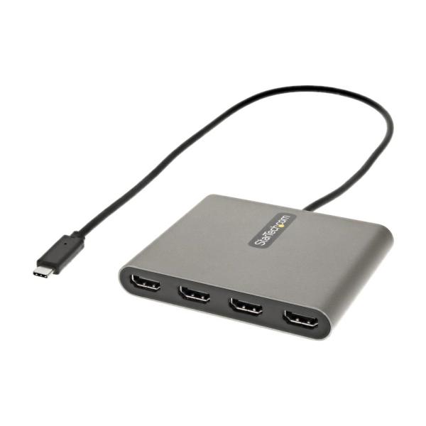 StarTech.com USB-C接続クアッドHDMIディスプレイ変換アダプタ/USB-HDMI 4出力コンバータ/1080p 60Hz/USB Type-C接続/HDMI増設アダプタ/Windowsのみ対応 USBC2