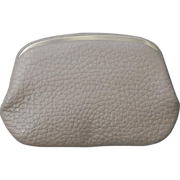 良品工房 日本製牛革天溝がま口財布 Y24-292GREY : Drink&Dream D-Park 