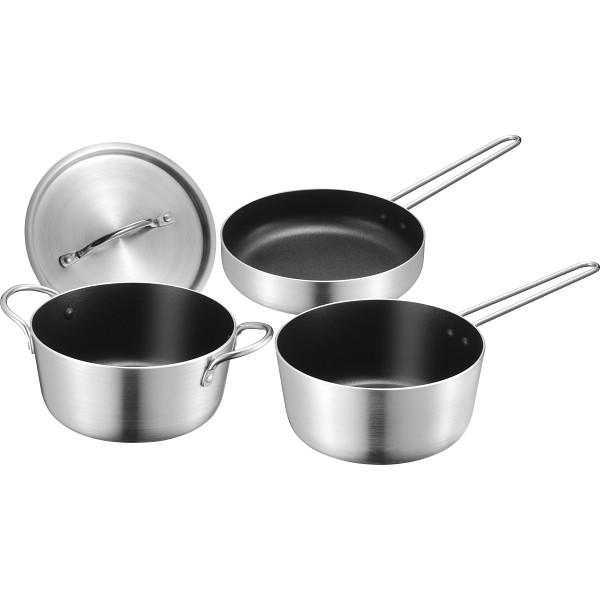 アルミ製 打出フライパン 4点セット φ30×1・28×1・24×2 厨房 店舗 デリミーズ アルミ4点セット MB-3031 : Drink&Dream D-Park ヤフー店