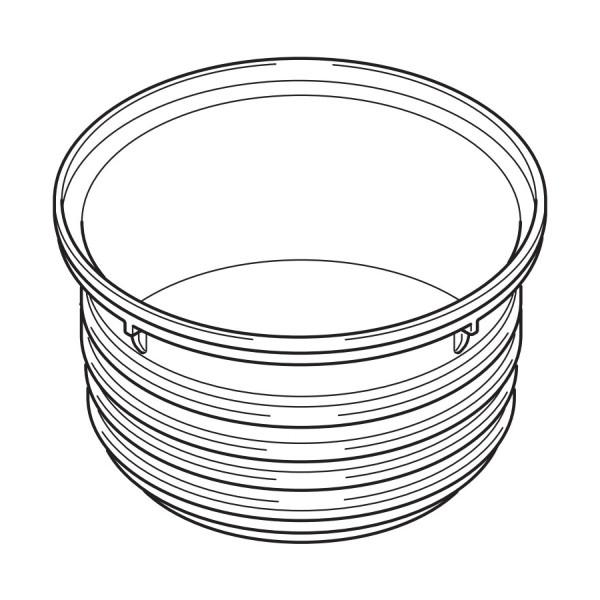 お米を入れるお釜です。◇サイズ：直径212×高さ129.3（mm）◇内側色：黒◇対応型番一覧：【RR-050VQ(DB)】【RR-050VQT(DB)】【RR-050VQ(W)】077244000