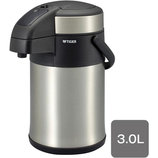 他サイト： (12/13〜15限定クーポン有)MAA-C301-XC TIGER タイガー とら〜ず 真空断熱ステンレスエアーポット 3.0L クリアーステンレスの商品画像