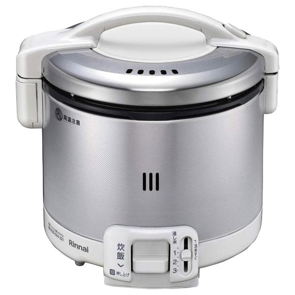 RR-030FS-A-W-12A13A 都市ガス用 Rinnai リンナイ こがまる ガス炊飯器 0.5〜3合 炊飯専用 グレイッシュホワイト