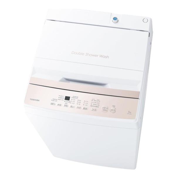 全自動洗濯機 洗濯・脱水容量5kg 東芝 ピュアホワイト AW-5GA4-W TOSHIBA 時間指定不可