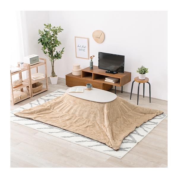 萩原 ハギハラ こたつ ホワイトウォッシュ＋うす掛け布団(ベージュ) 2点セット カルミナ950WS+ビケ950BE HAGiHARA（萩原） こたつ＋うす掛け布団2点セット (カルミナ950WS+ビケ