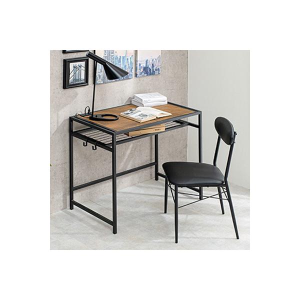 HAGiHARA（萩原） デスクチェアセット 中棚 コンセント付 ブラウン LDC