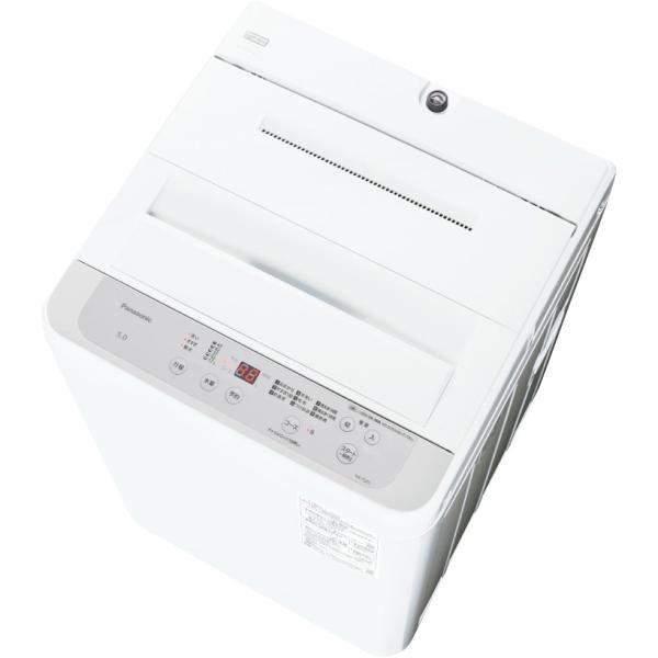 全自動洗濯機 洗濯・脱水容量5kg パナソニック ライトグレー NA-F5B5-H Panasonic 時間指定不可