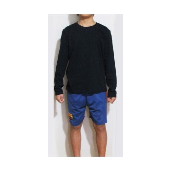 子供用 ロングtシャツ 無地 黒 150サイズ キッズ ジュニア サッカー アンダーシャツ 長袖tシャツ Buyee Buyee บร การต วกลางจากญ ป น ซ อจากประเทศญ ป น