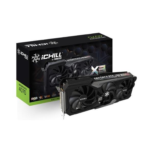 ☆Inno3D GeForce RTX 4070 ICHILL X3 C40703-126XX-186148H [PCIExp