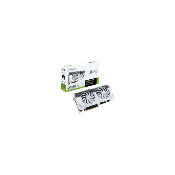 グラフィックボード・グラボ・ビデオカード ASUS DUAL-RTX4070-O12G-WHITE ASUS Dual GeForce RTX™ 4070 White OC Edition 12GB GDDR6X