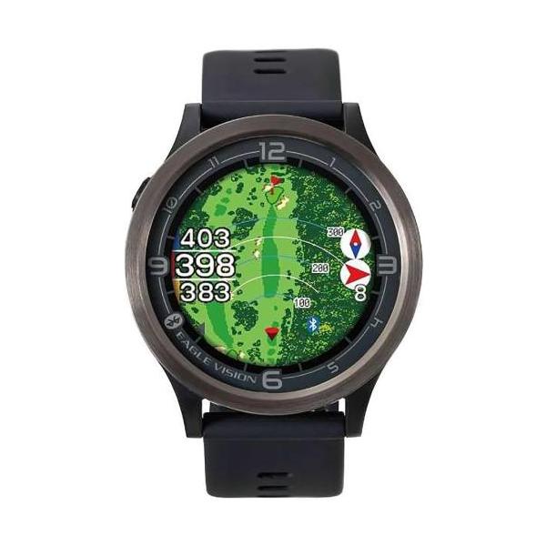 ★アサヒゴルフ GPSゴルフナビ EAGLE VISION ACE PRO EV-337 BK ウォッチタイプ ブラック【送料無料】