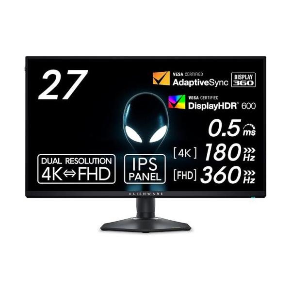 ☆Dell / 27インチ デュアル解像度(4K/FHD) Alienware ゲーミング