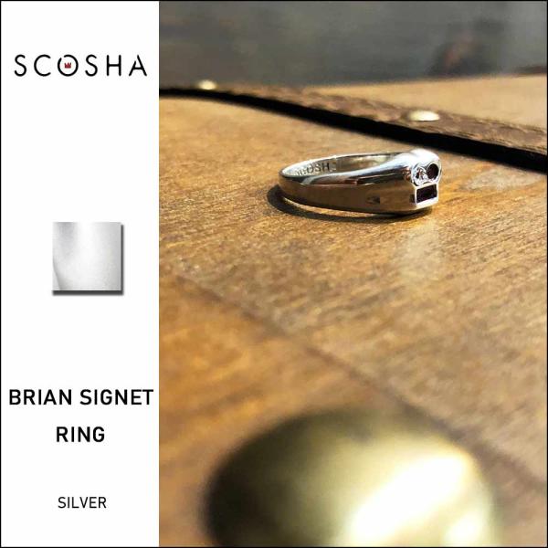 SCOSHA / BRAIN SIGNET RING / MR56SS スコーシャ ジュエリー シルバーアクセサリー リング ブレスレット  アンクレット 重ね付け