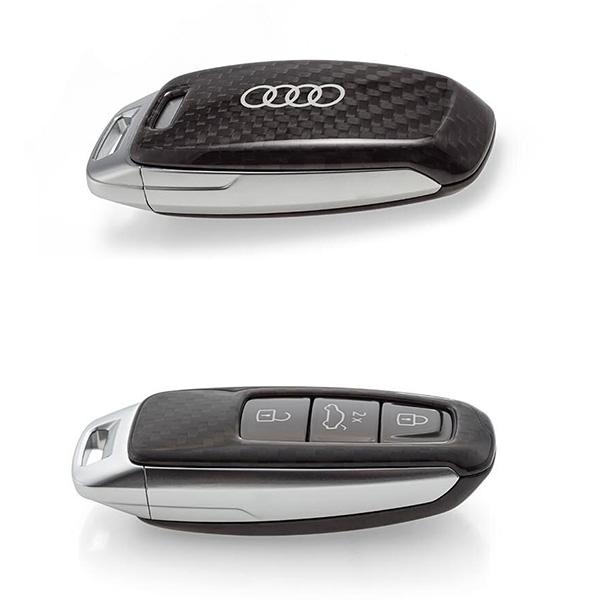 AUDI アウディ 純正品 リモコンキーカバー フォーリングスマーク カーボン調 4M80712083Q0