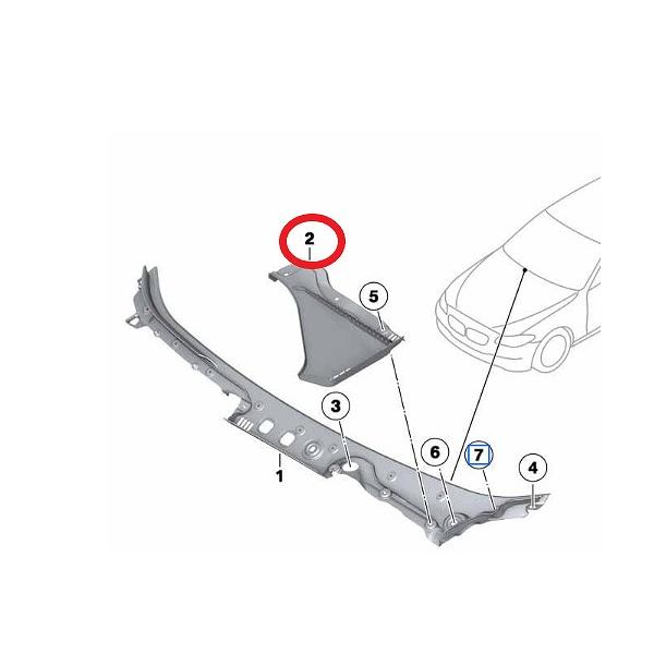 BMW カウルトップカバー 新品 純正品 51717216978 : 輸入車パーツ専門