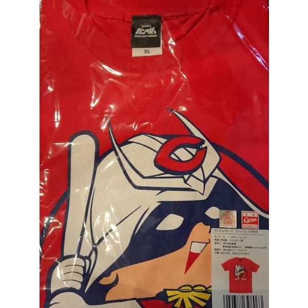 優良配送 広島東洋カープ×機動戦士ガンダム Tシャツ (シャア坊や) レッド 赤 carp 未使用品 PR