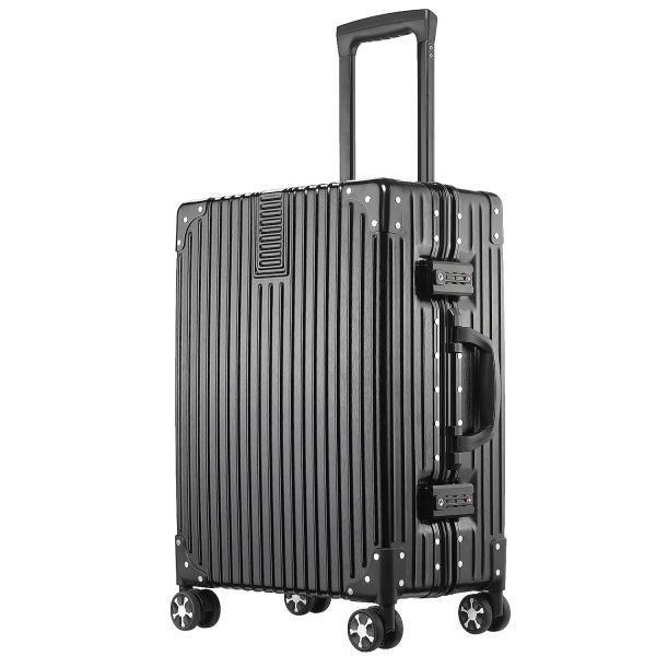 公式ショップ アスボーグ Asvogue スーツケース キャリーケース Tsaロック 半鏡面仕上げ アライン加工 アルミフレーム レトロ 旅行 出張 軽量 静音 ファスナーレス 機内持込 ランキング第1位