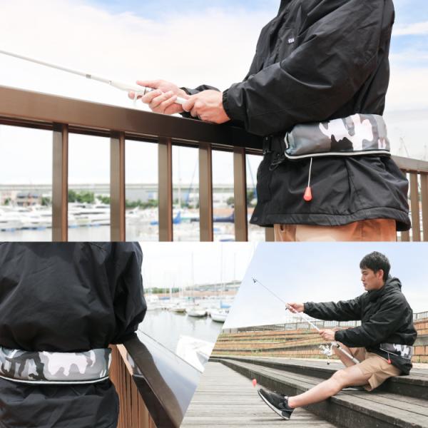 Dabada ライフジャケット ベルト タイプ 自動膨張式 釣り 救命胴衣 フリーサイズ 腰巻き ウエスト 防災 Buyee Buyee Japanese Proxy Service Buy From Japan Bot Online