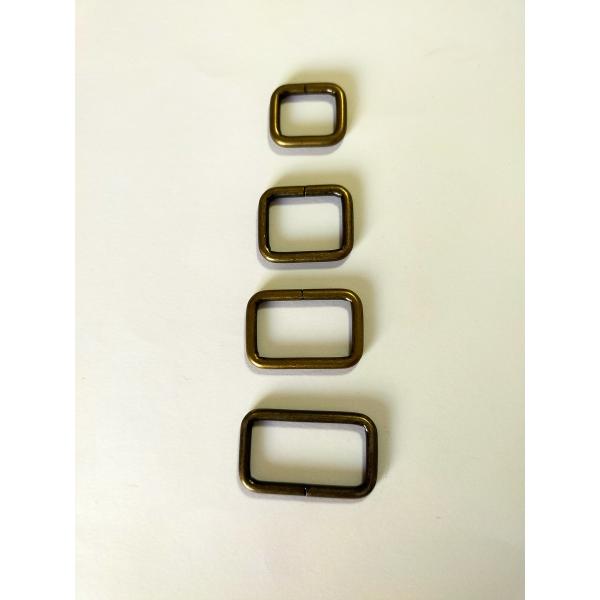 [Release date: December 19, 2020]角カン 線コキ　青銅色 ブラス　アジャスター レザー 金具 持ち手 バッグ ハンドル パーツ ベルト 革 カスタム レザークラフト　38mm　32mm　25mm　20mm鈍く...