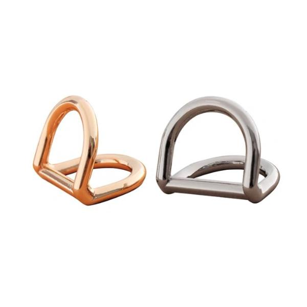 [Release date: March 3, 2025]ベルカン 二つDカン アンティーク レザー 接続金具 持ち手 バッグ ハンドル パーツ ベルト 革 カスタム レザークラフト　厚みのある上品なシルエットのDカン金具です。数量：１個サ...