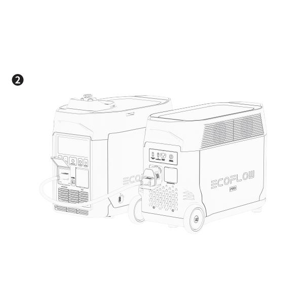 EcoFlow DELTA Pro専用 XT150変換アダプター エコフロー 純正
