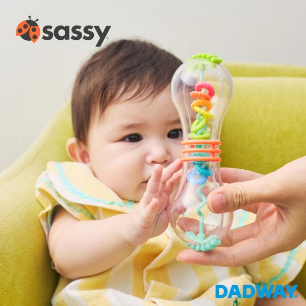 Sassy サッシー レインボークリアラトル | おもちゃ ガラガラ がらがら 透明 アクリル プレゼント ギフト