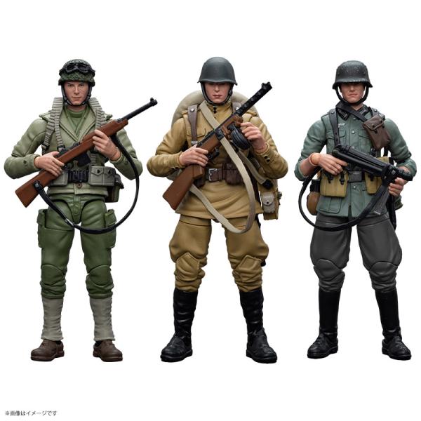 JOYTOY 1/18スケールアクションミリタリーフィギュア 第二次世界大戦 アメリカ陸軍 ソビエト歩兵 ドイツ国防軍 ホビー レトロ WW2 男の子 プレゼント贈り物